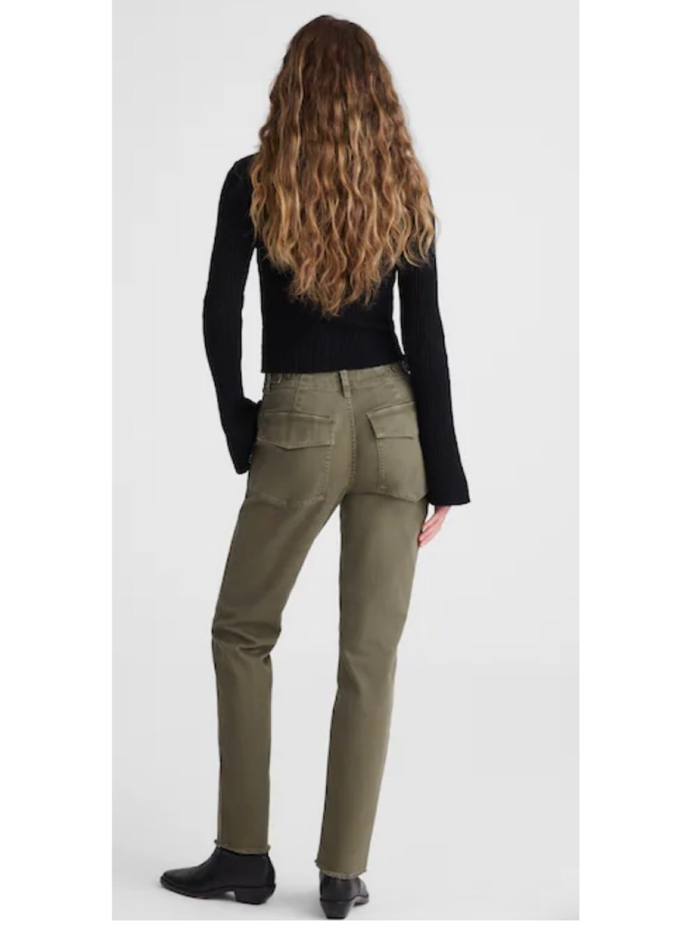 Madewell The Slim Straight Utility Pant Faded Ivy Size 30 - Picture 4 of 16